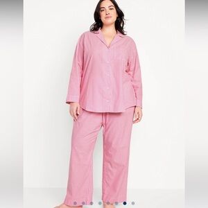 Poplin Pajama Pant Set
